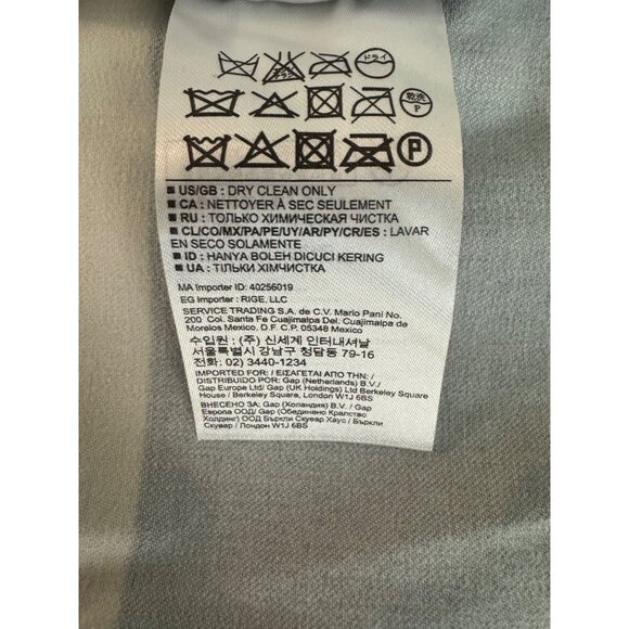 Banana Republic Black Striped Midi Skirt Ponte Knit Size 14 Chevron Fall Winter - Picture 6 of 8